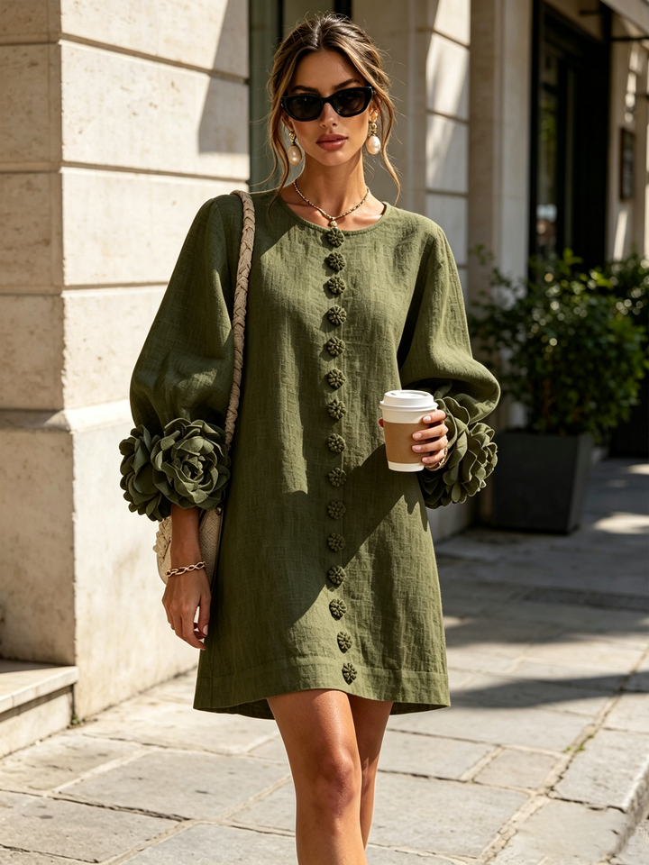 Florenz | Florales Hemdblusenkleid