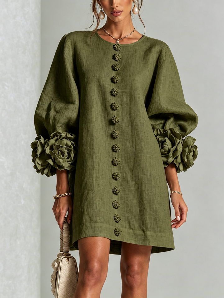Florenz | Florales Hemdblusenkleid
