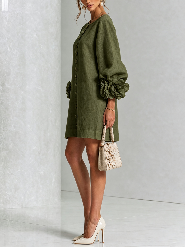 Florenz | Florales Hemdblusenkleid