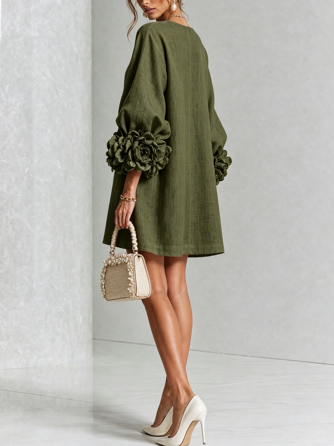 Florenz | Florales Hemdblusenkleid