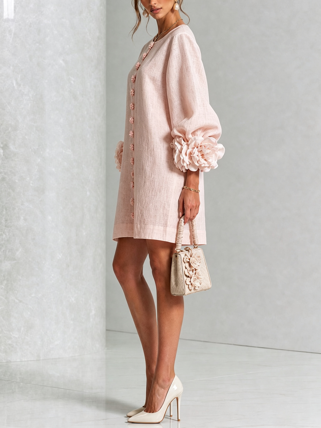 Florenz | Florales Hemdblusenkleid