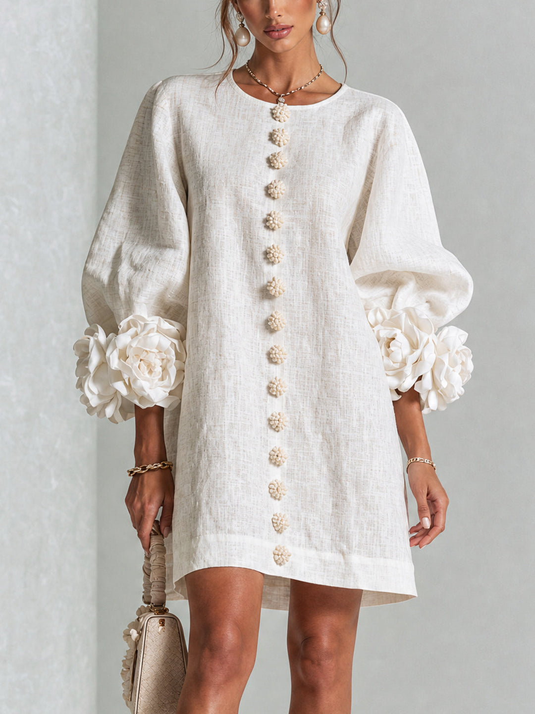Florenz | Florales Hemdblusenkleid