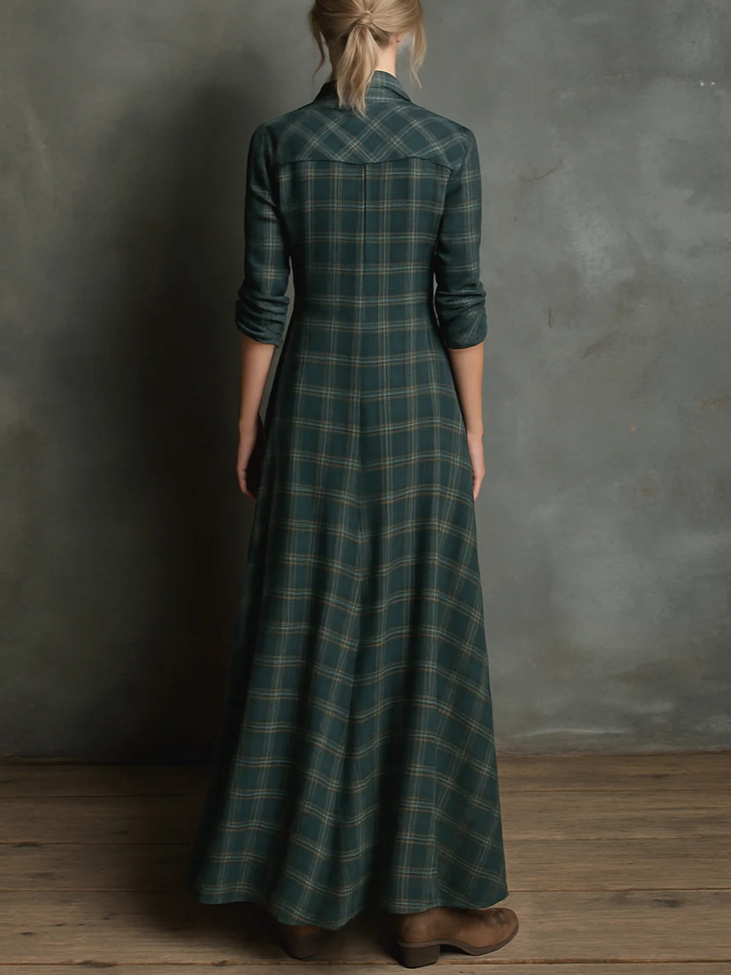 Emanuela – Imperialgrünes Kleid