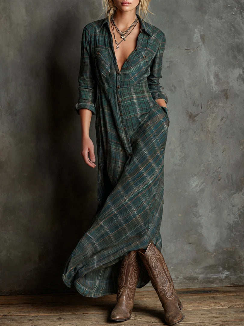 Emanuela – Imperialgrünes Kleid