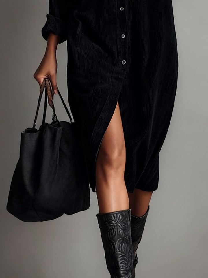 Rosaria – Midi Kleid mit Doppeltaschen