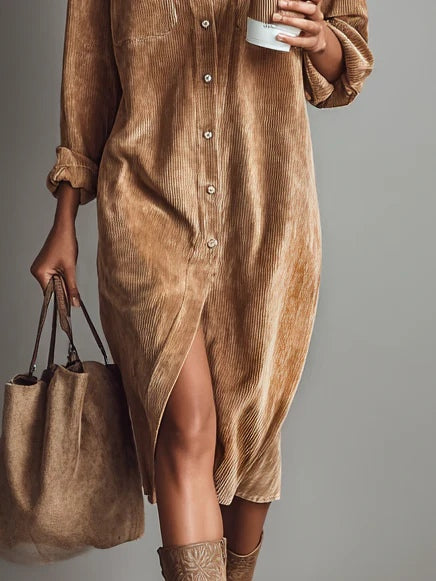 Rosaria – Midi Kleid mit Doppeltaschen