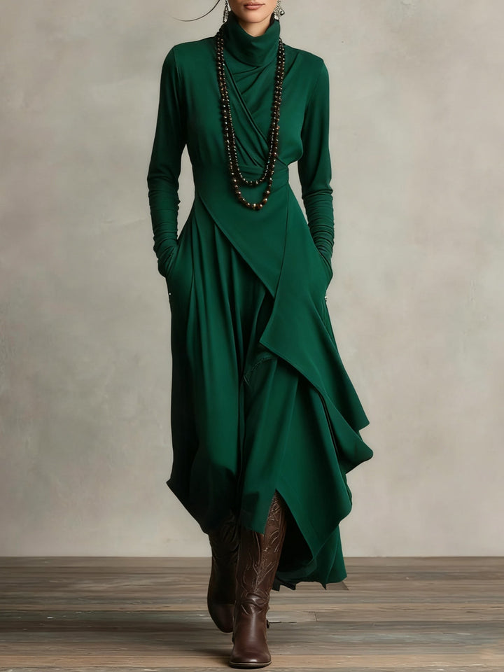 Arielle | Vintage Asymmetrisches Colkleid