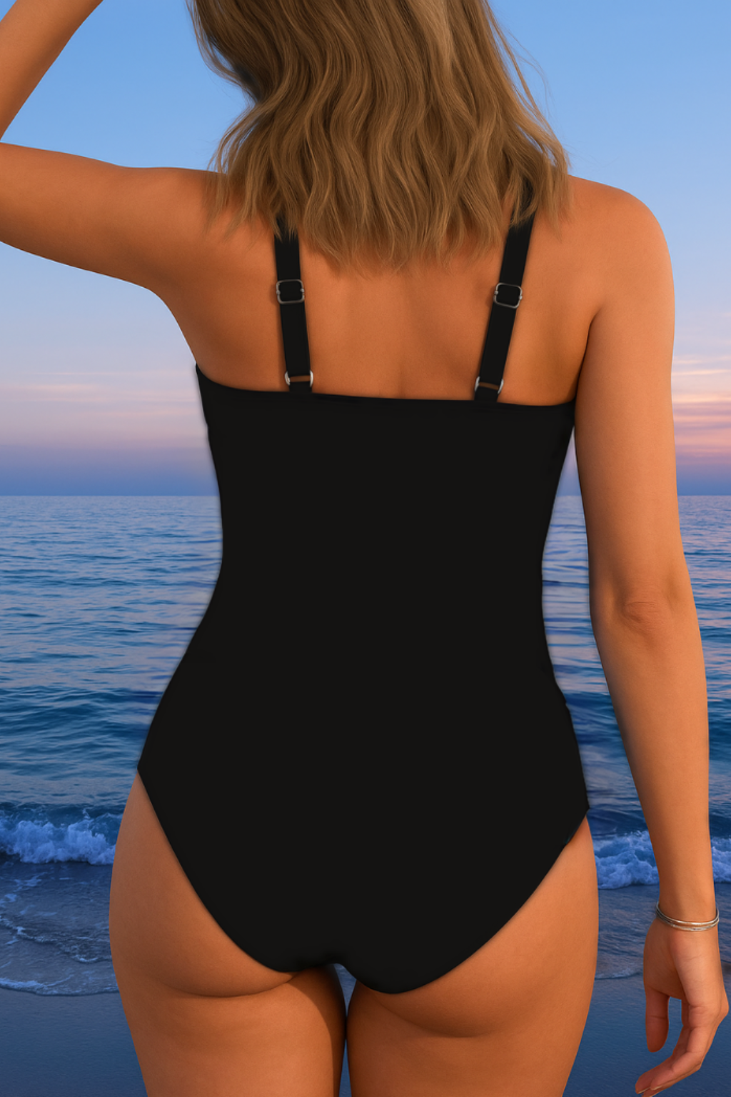 Claudia – Formender Badeanzug mit Wickeloptik