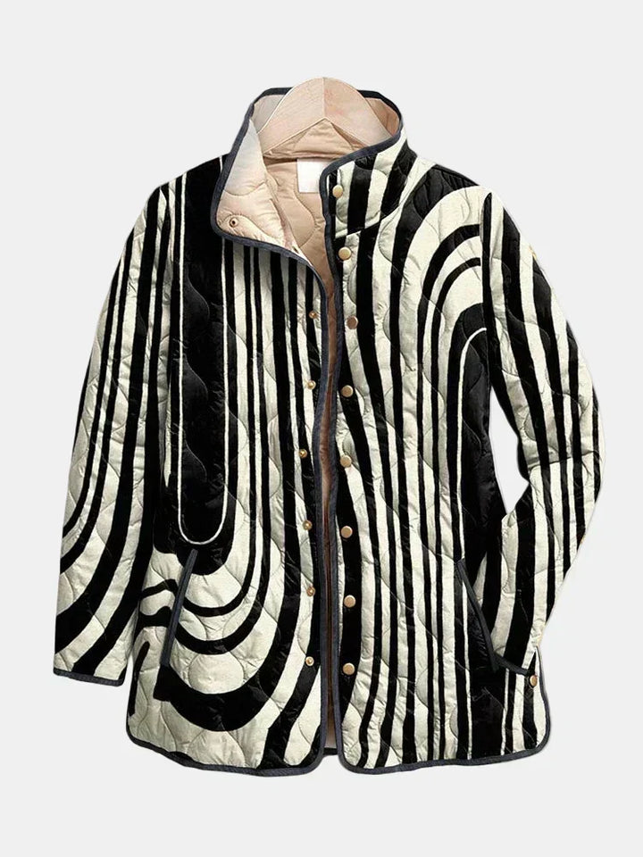DELACROIX | Gestepptes Zebradesign-Jacke Sylvie