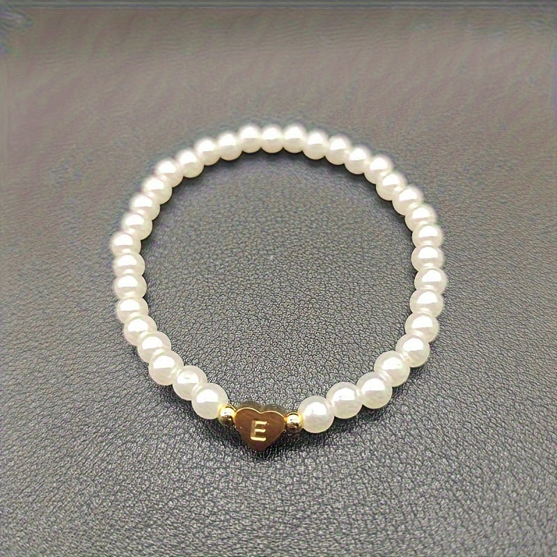 Chic Armband mit Herzinitiale (A–Z)