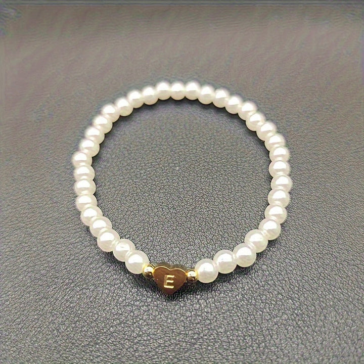 Chic Armband mit Herzinitiale (A–Z)