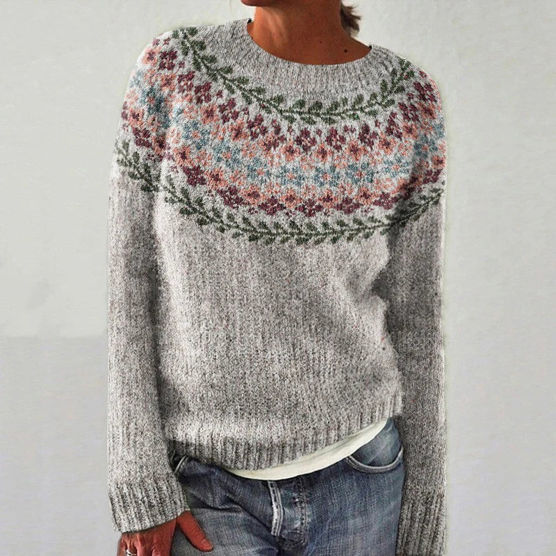 Genesis - Retro skandinavischer Strickpullover