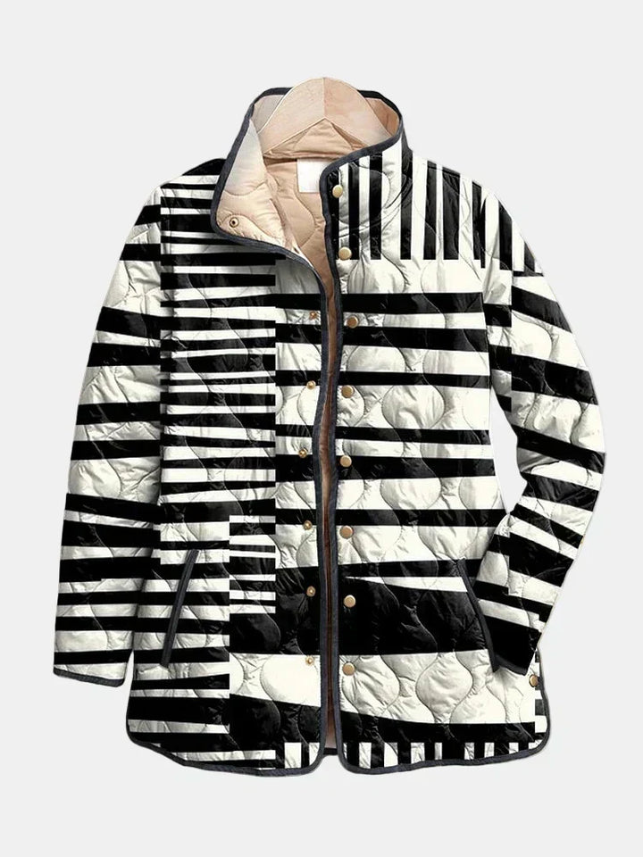DELACROIX | Steppjacke mit grafischen Streifen Véronique