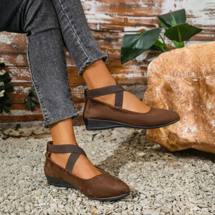Calerinne | Geschlossene Wedge Ballerina Schuhe