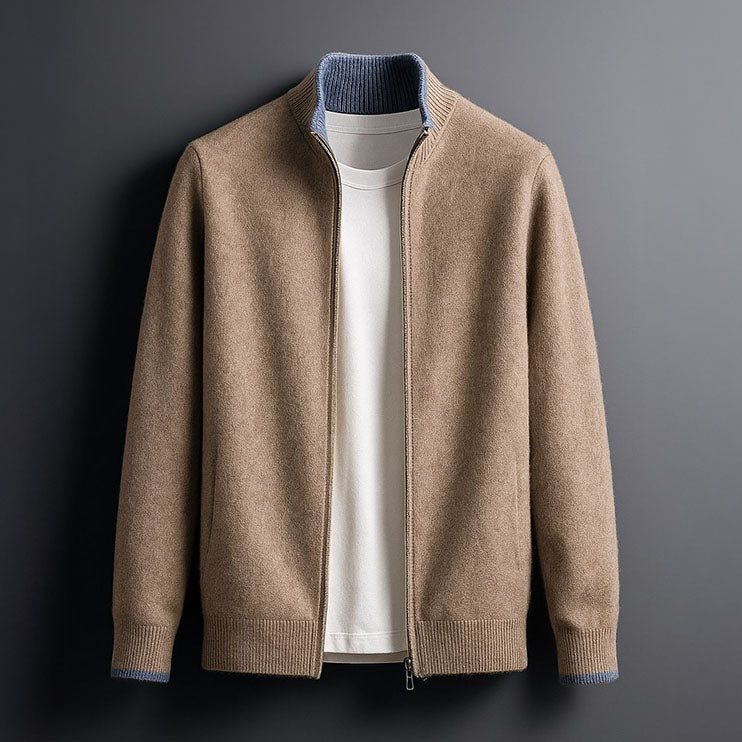 Elegante Kaschmir-Strickjacke