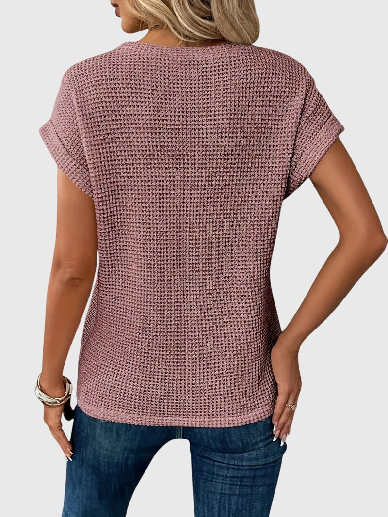 Isa™ | Elegante Bluse mit Rundhalsausschnitt
