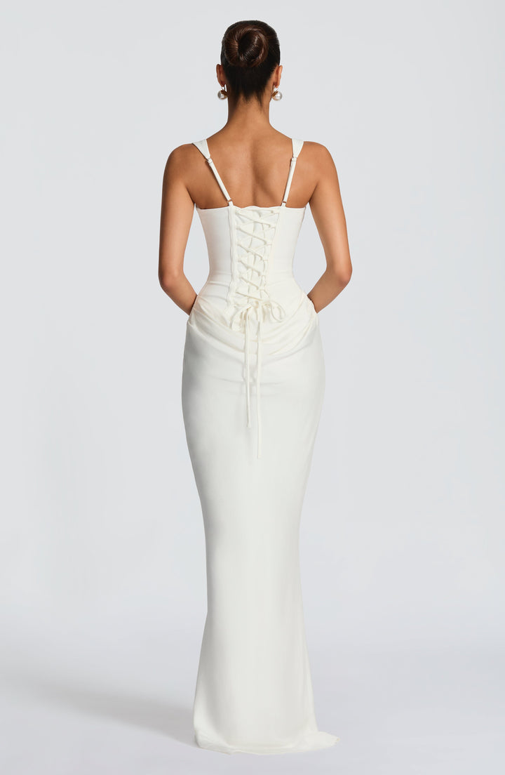 Éléonore | Maxi Kleid Mit Rechteckigem Ausschnitt