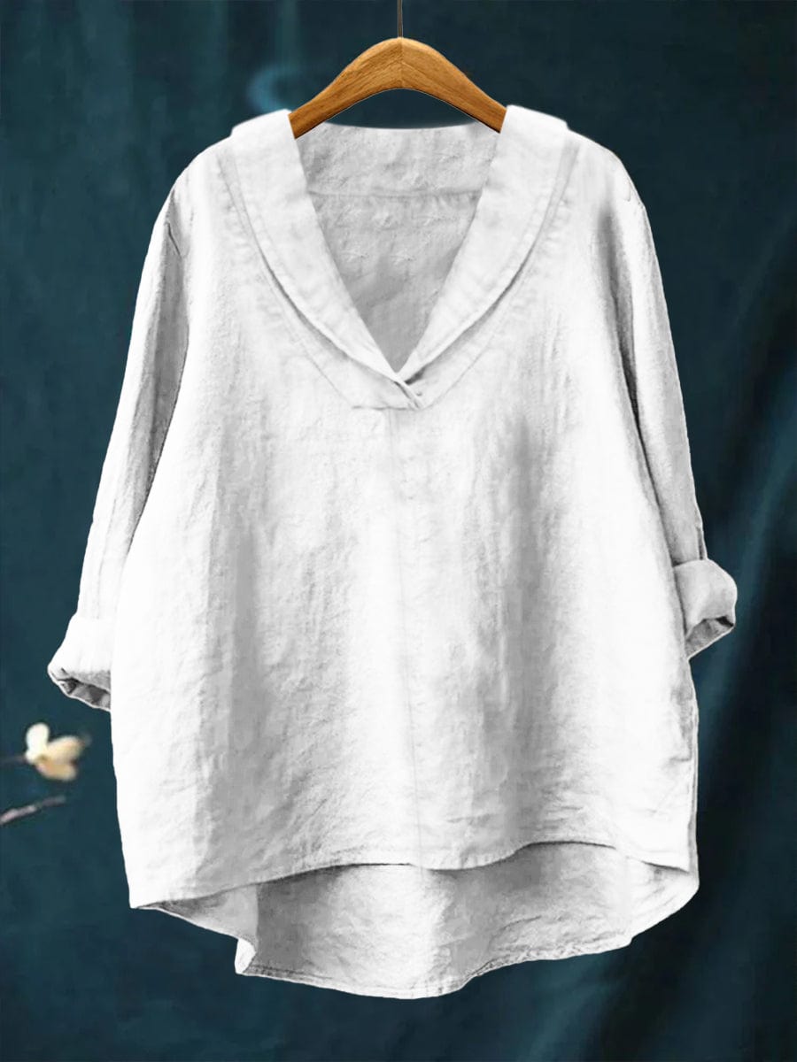 Samantha | Elegante Sommerbluse aus Leinen