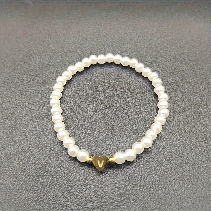 Chic Armband mit Herzinitiale (A–Z)