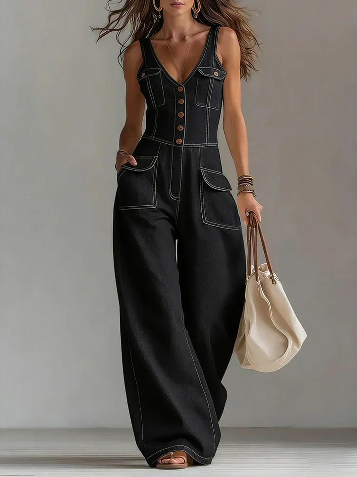 Sofia | Jumpsuit aus Denim Rilassato