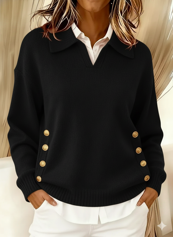 Vicenta | Polopullover mit Knöpfen