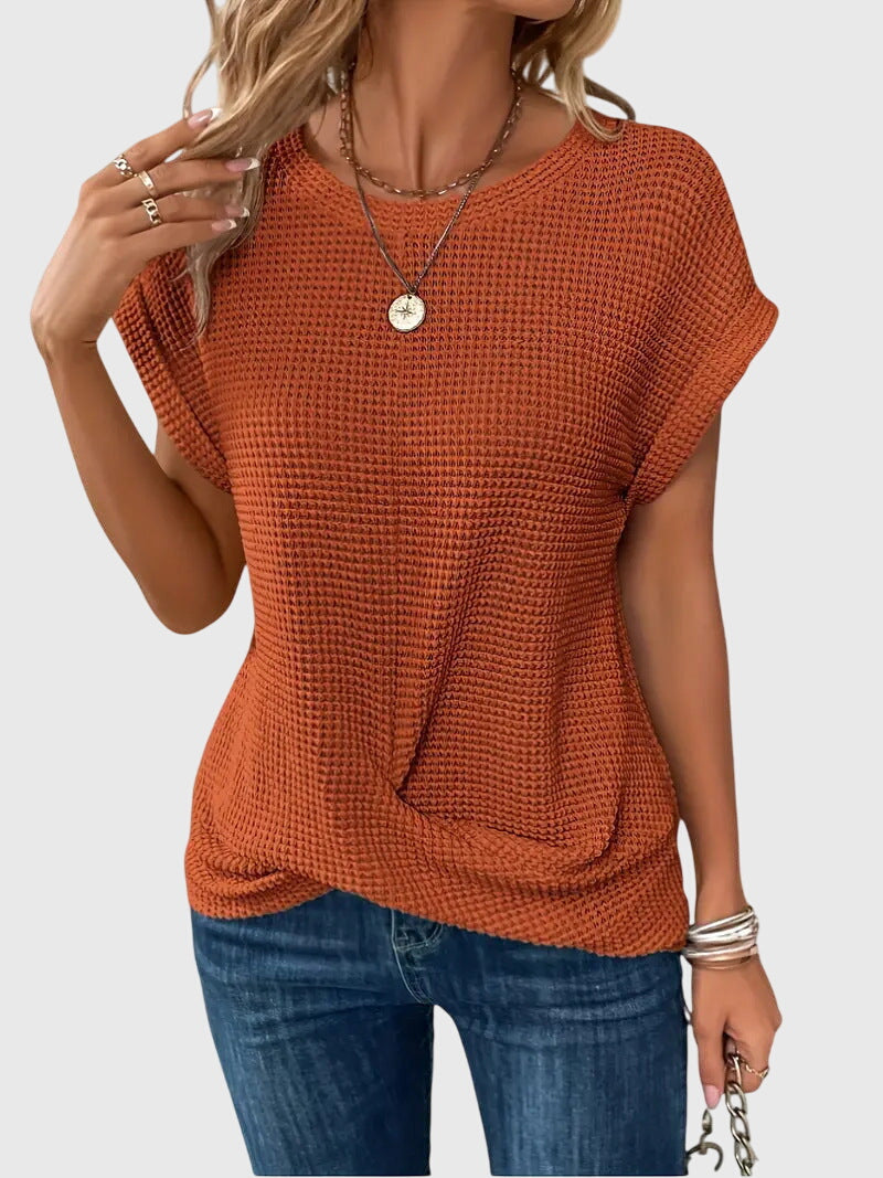 Isa™ | Elegante Bluse mit Rundhalsausschnitt