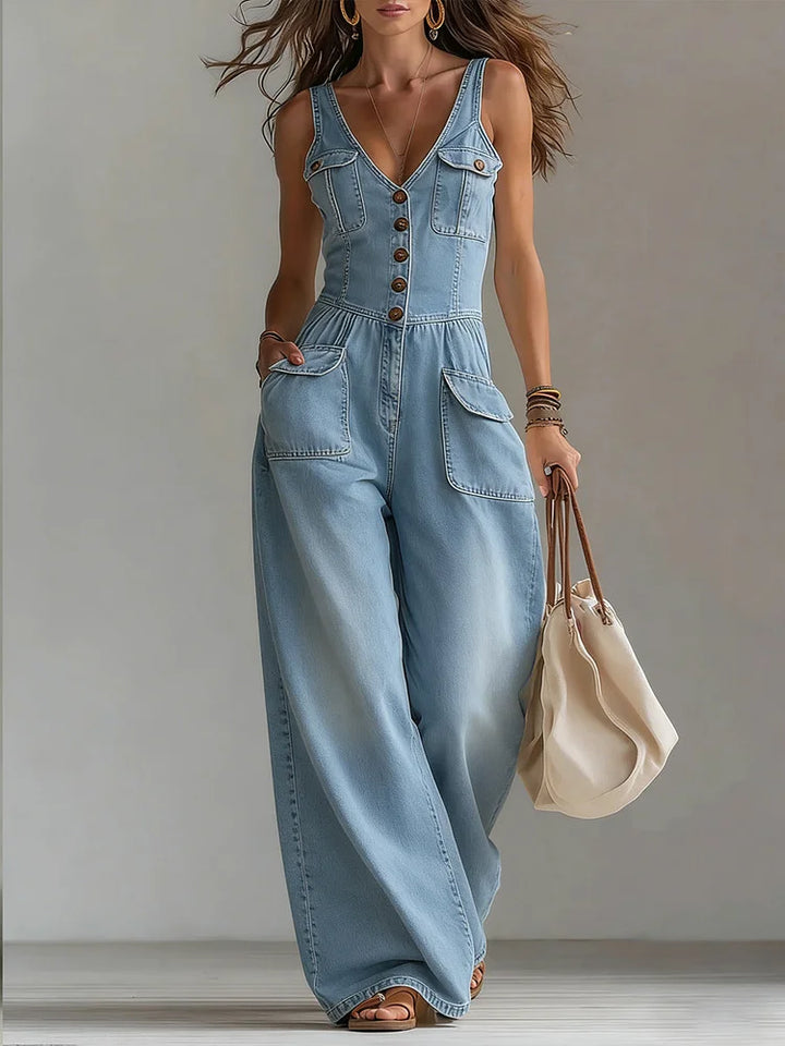 Sofia | Jumpsuit aus Denim Rilassato