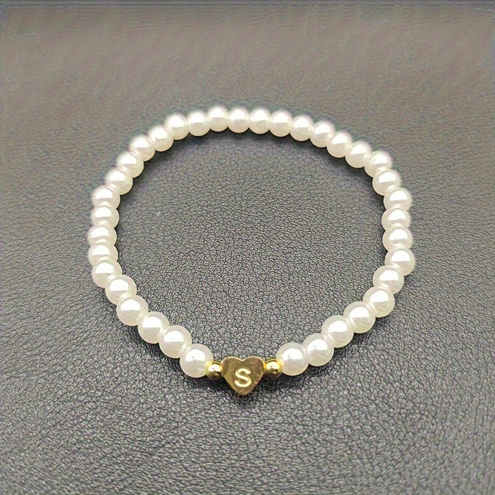 Chic Armband mit Herzinitiale (A–Z)