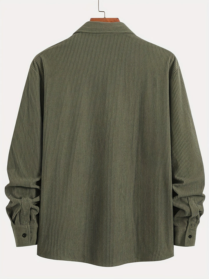 Lässige Cord-Strickjacke