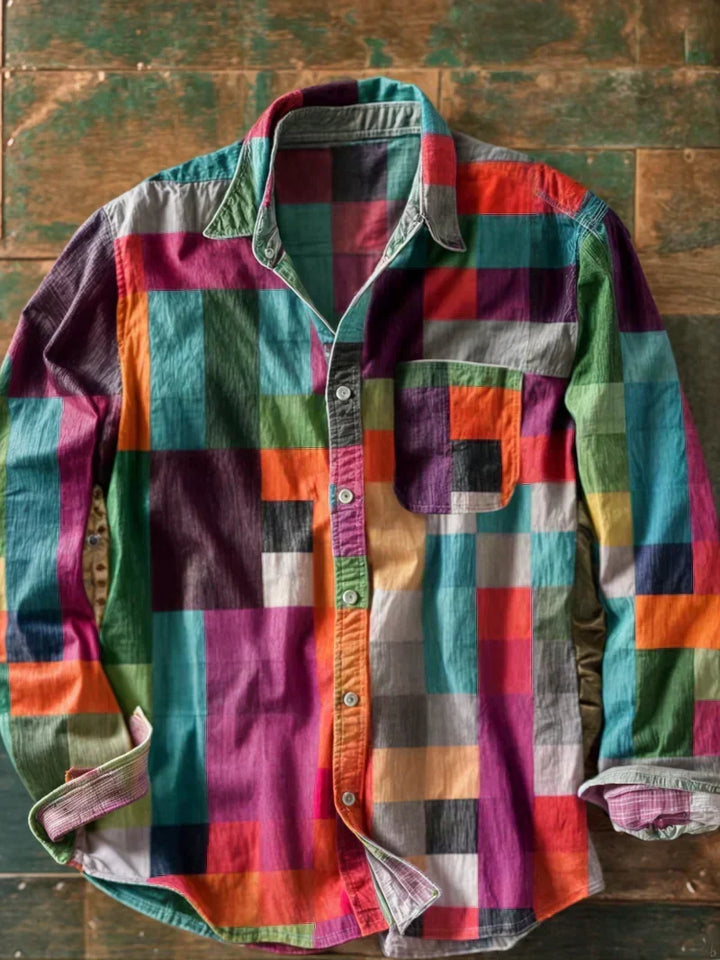 Das Russel — Patchwork Statement Hemd
