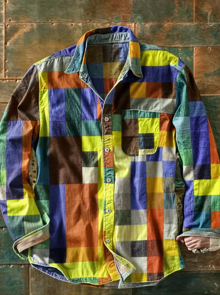 Das Russel — Patchwork Statement Hemd