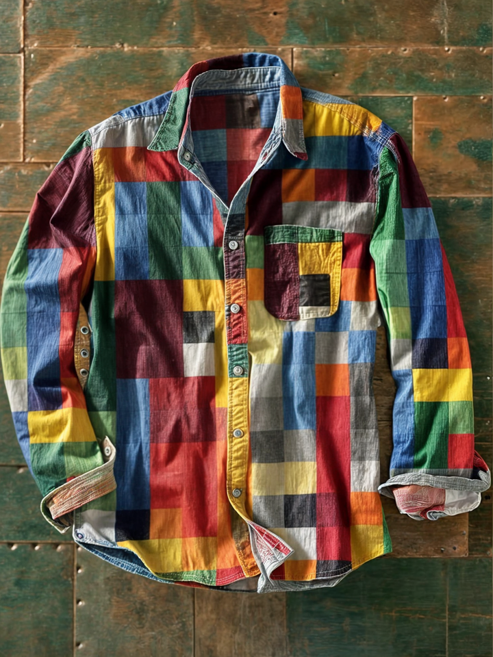 Das Russel — Patchwork Statement Hemd
