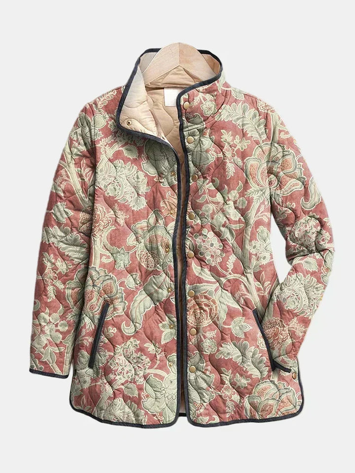 DELACROIX | Steppjacke Damast Terracotta Pauline