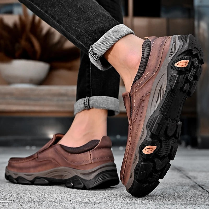 Elegante Lederschuhe zum Hineinschlüpfen