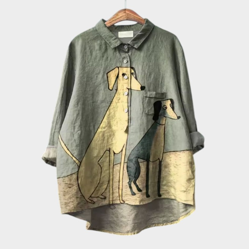 Constance | Elegante Sommerbluse aus Leinen