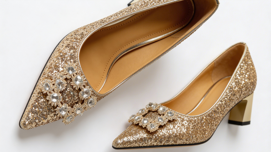 Magdalena | Orthopädische Pumps mit Glitzer