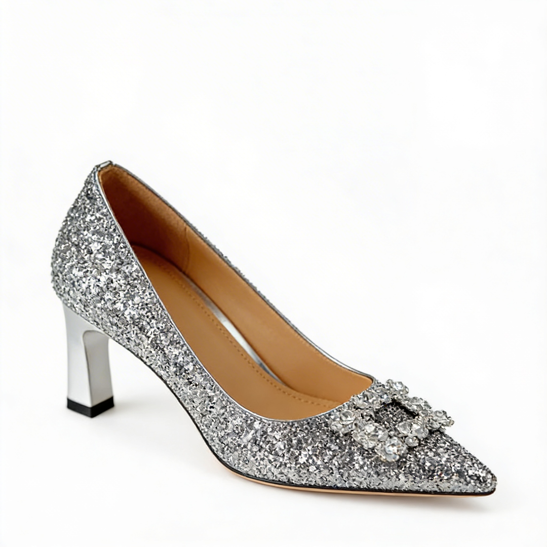 Magdalena | Orthopädische Pumps mit Glitzer
