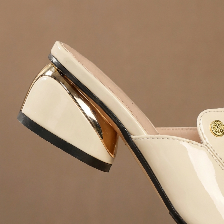 Mauve Patent Riemchenabsätze