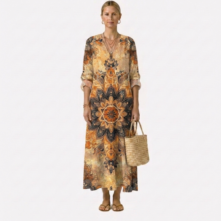 Dora™ | Blumenkleid Natürliche Eleganz