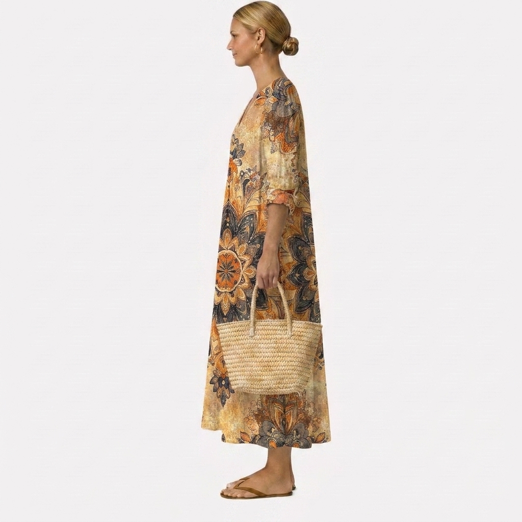 Dora™ | Blumenkleid Natürliche Eleganz