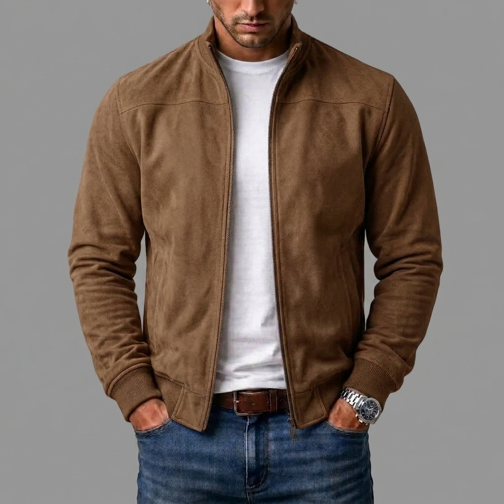 Dieter | Wildleder Bomberjacke