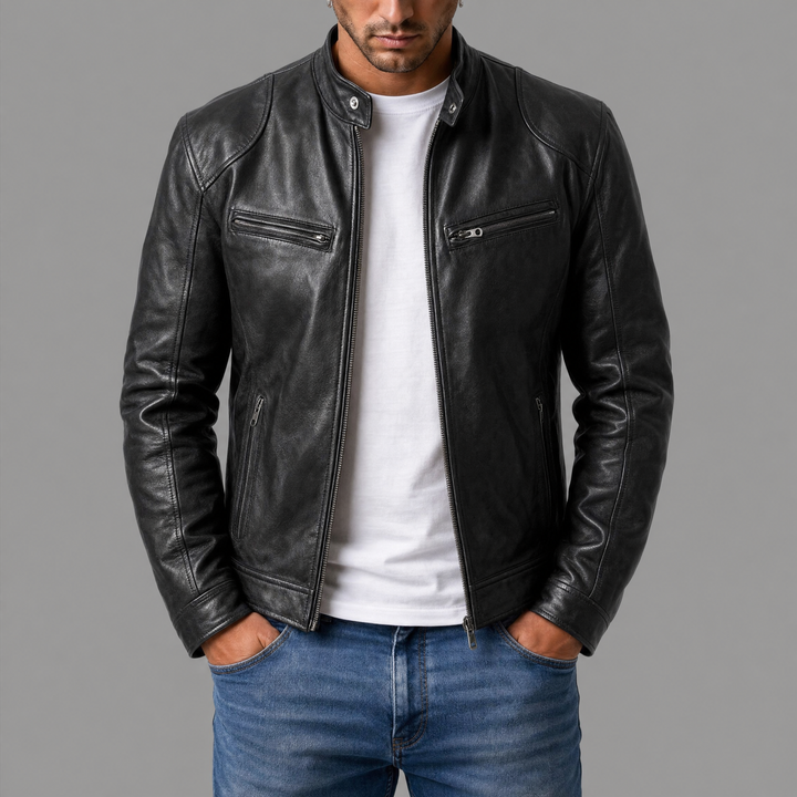Harlan | Lässige Lederjacke