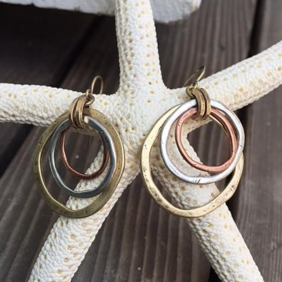Gold- und Silber Vintage Ohrringe