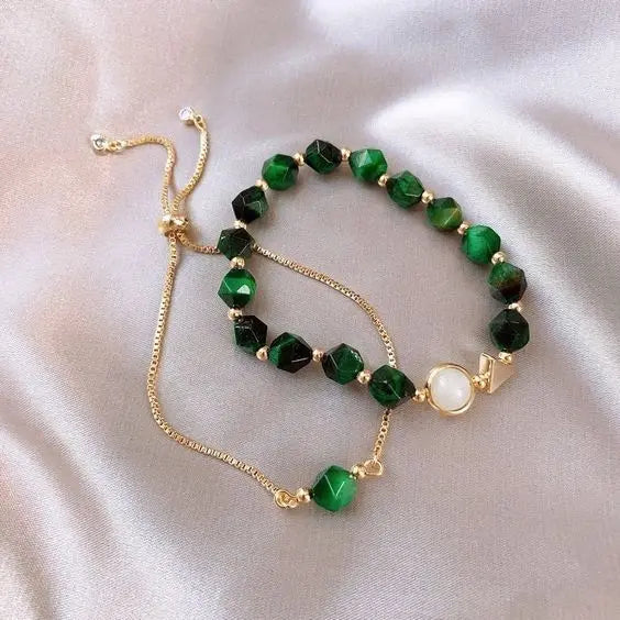 Elegantes Grüne Armband-Set