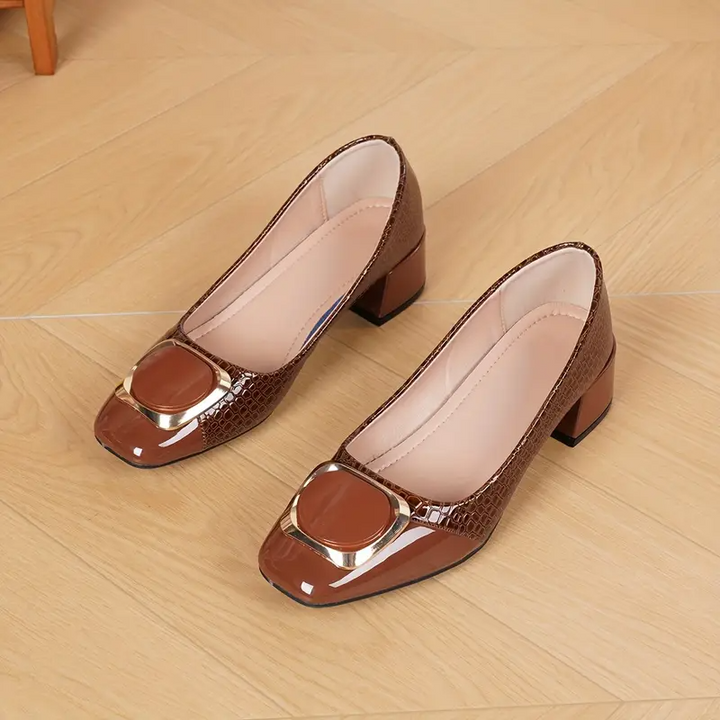 Monika | Leder-Pumps mit Schnalle
