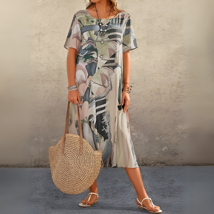 JOELLE | BLUMENKLEID IN EINEM LEICHTEN UND ELEGANTEN STIL