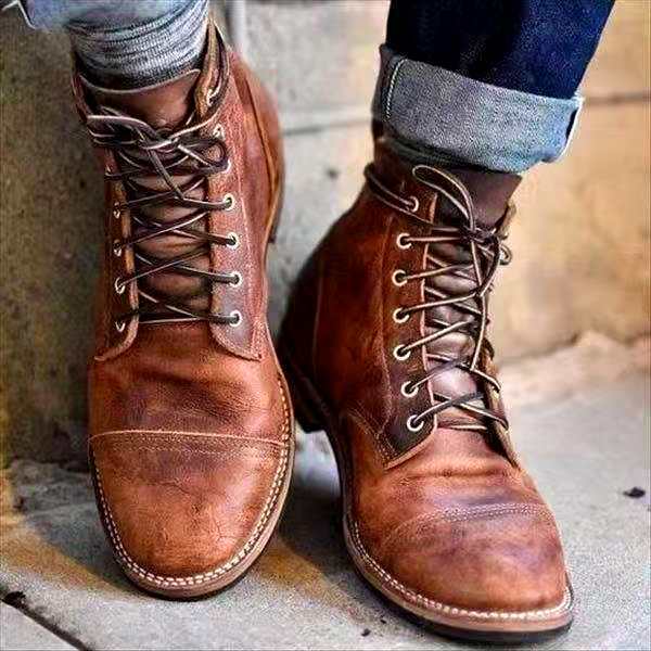 Russel | Herren Schnürstiefel im Retro-Stil