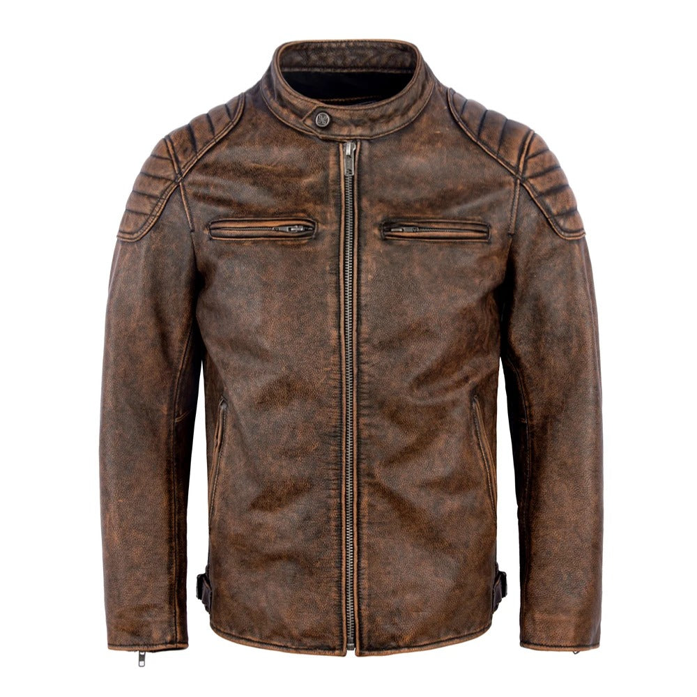Vintage-Lederjacke