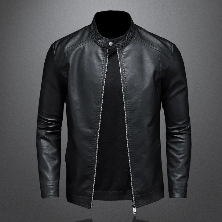 Klassische Lederjacke