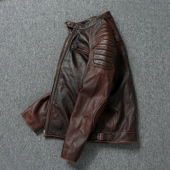Vintage-Lederjacke